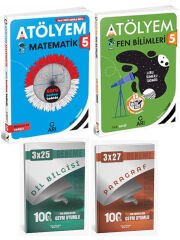 Anla Kazan + Arı 2026 5. Sınıf Atölyem Matematik ve Fen Bilimleri + Anla Kazan Deneme 4 lü Set