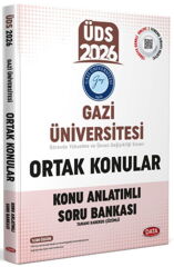 Data Yayınları 2026 Gazi Üniversitesi ÜDS Ortak Konular Konu Anlatımlı Soru Bankası