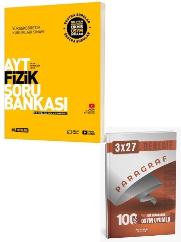 Hız 2027 AYT Fizik Soru Bankası+ Anla Kazan Paragaraf