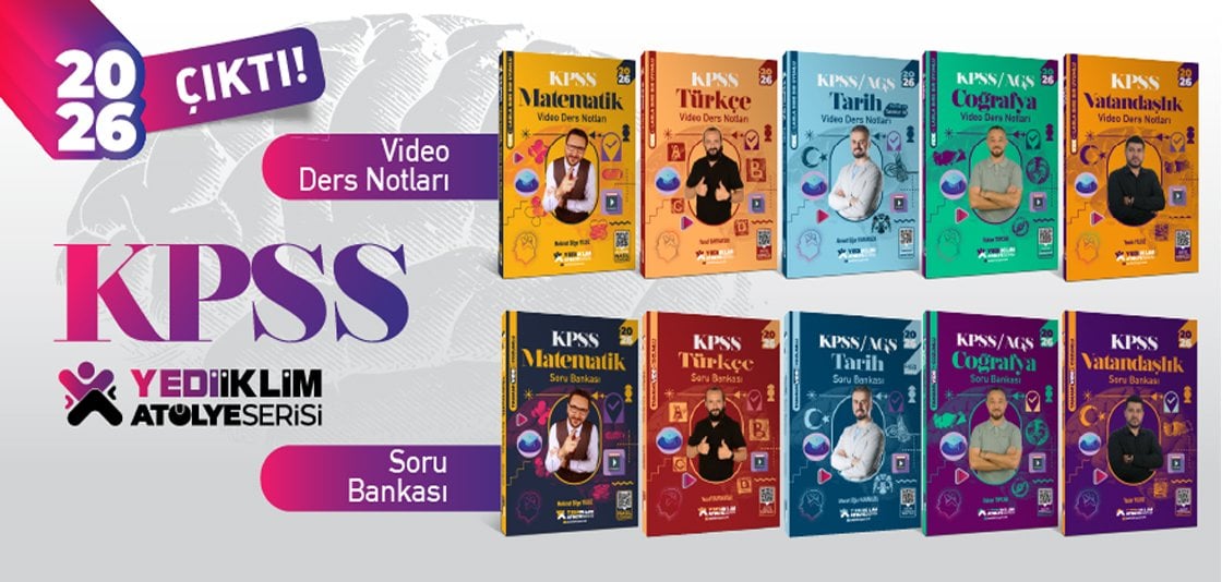 YEDİİKLİM YAYINLARI KPSS ATÖLYE SERİSİ KİTAPLARI