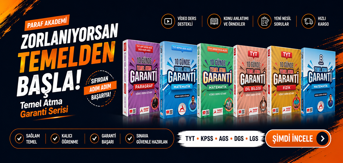 Paraf Akademi Temel Atma Garantili Video Ders Kitapları